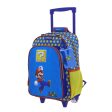 Mochila Con Ruedas Azul Mario Bros Para Niño Chenson Powp Online