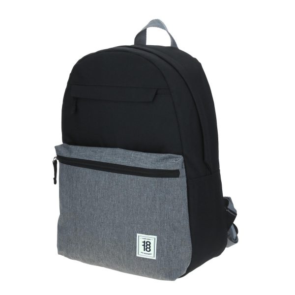 Mochila Gris Con Negro 1818 Colors Sale