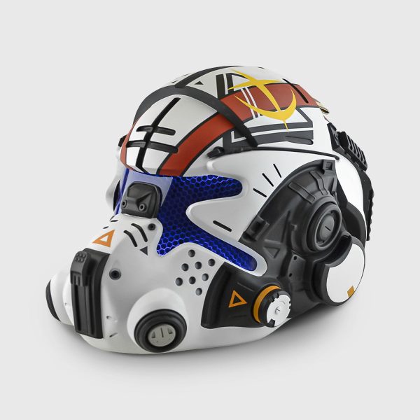 Titanfall Jack Cooper s Helmet with LED - White Edition | Exclusive White LED Gaming Helmet for Collectors Online Sale