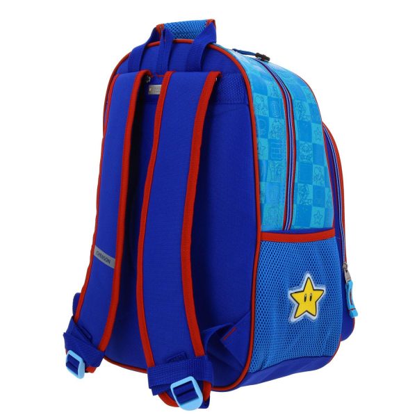 Mochila Grande Azul Mario Bros Para Niño Chenson Flep Online Hot Sale