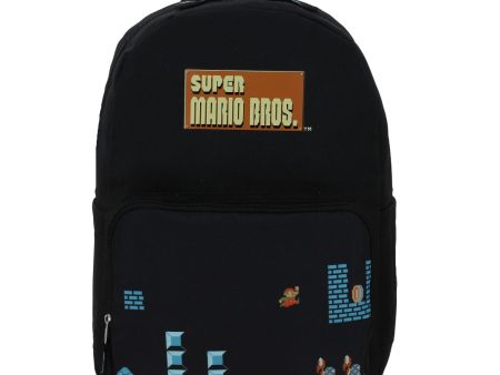 Mochila Para Laptop Negra Mario Bros 1818 Warp Discount