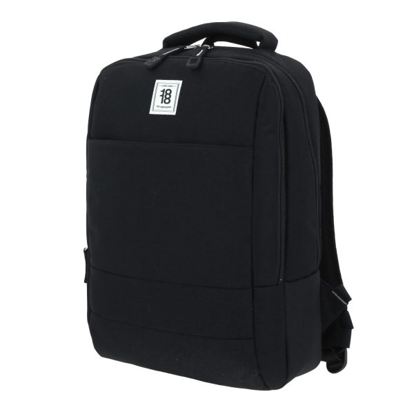 Mochila Grande 1818 Unisex Wynn Negro Con Porta Laptop De Hasta 15 . For Sale